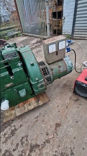 Lister ST3 Diesel Generator Start Up.