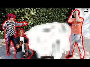 Kevin Langue! WRAPPED CAR PRANK ON TRAP HOUSE (w Jake Webber and Sam Golbach)