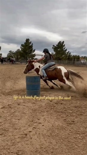 big sand box #horse #barrelracing #amazing