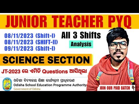 JT PYQ ANALYSIS (P-II) SCIENCE - DETAIL ANALYSIS