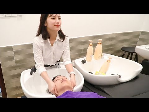 48 MINUTES Facial massage + Relaxing shampoo, Nguyen hao vlog