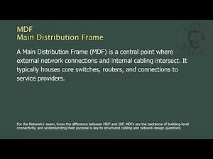 MDF - Main Distribution Frame - Network+