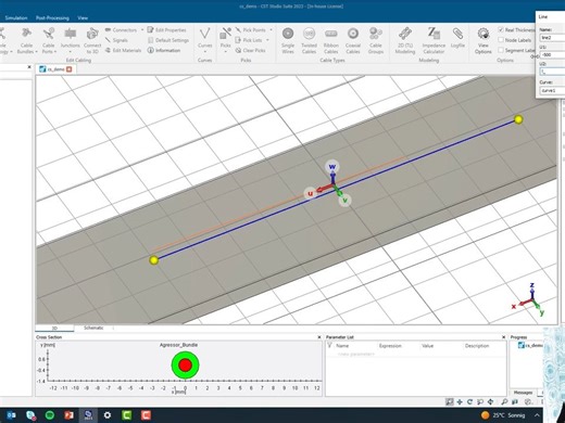 CST Tutorial - Cable Simulation
