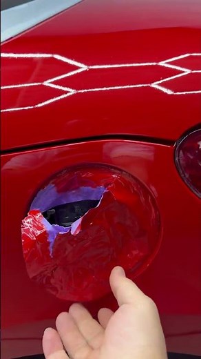 Petrol cap masking tape removal #cars #wow #autorepair #automotive #carshow #super #bigproblem #fyp￼