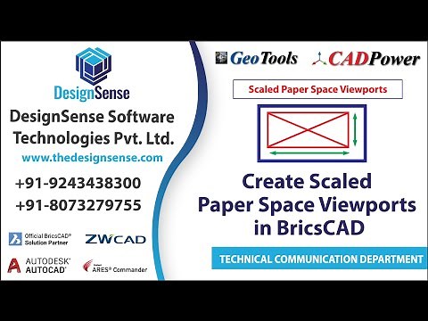 BricsCAD Tutorials: How to Scaled Paper Space Viewports in BricsCAD | DesignSense Software's