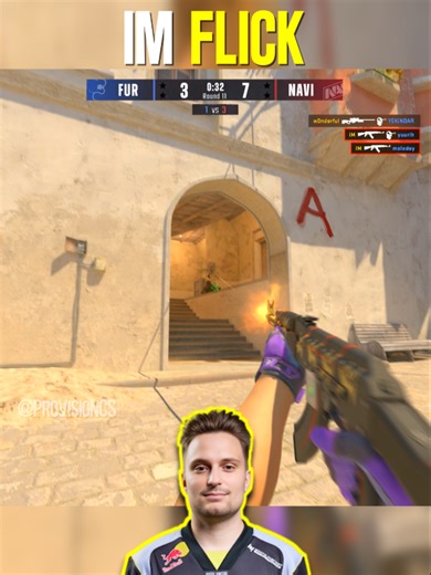 insane iM FLICK at CS2 Budapest Major vs FURIA 😳 #cs2 #natusvincere #major #cs2major #budapestmajor
