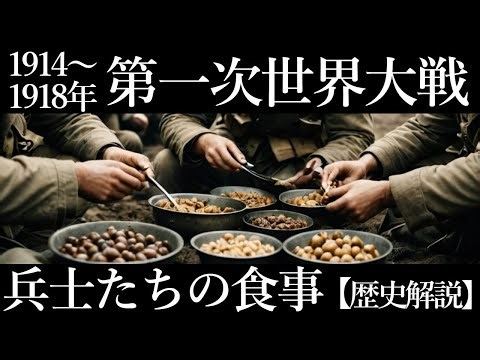 第一次世界大戦中の兵士たちは何を食べていたのか、戦時下においても食事は非常に重要な要素を占めます。体力の維持の他、士気の維持にも強く影響がでます。