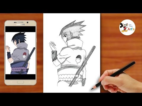 How to Draw Sasuke Uchiha Step by Step || Sasuke Drawing || Easy Anime Sketch Video