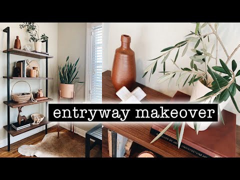 Entryway Makeover and Bookcase Styling Tips