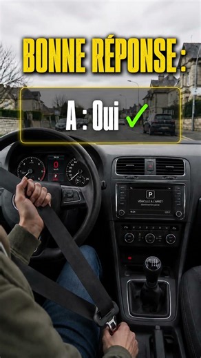 Question piège Code de la Route : ceinture avant de rouler ? Quiz no.9