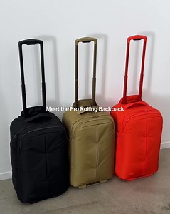 From airport to city, the Pro Rolling Backpack rolls, wears, or transforms with wheel covers that keep your clothes clean. | Beis