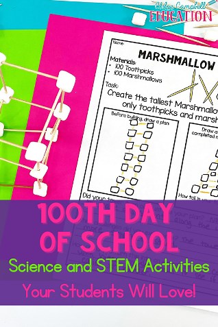 100th Day of School Science & STEM Activities Your Students Will Love