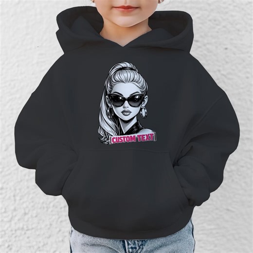 Custom Cartoon Portrait - Personalized Fashion - Modern Woman With Sunglasses Logo - for Girls - Etsy