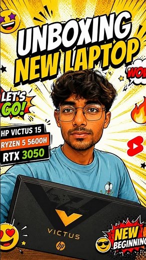 HP Victus 15 Unboxing 🔥 Ryzen 5 5600H + RTX 3050 | First Look 💻#trending
