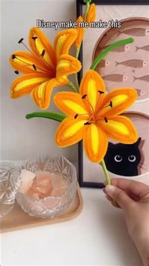 Pipe cleaner lily tutorial #diy#easy#viralreel#viralvideo#viralshorts