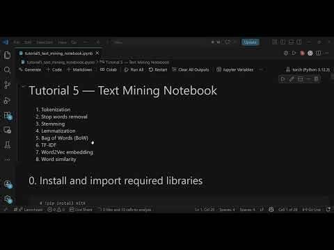 Text Mining Algorithms [BagOfWords & TF-IDF & Word2Vec]