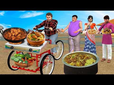 Bicycle Stove Kitchen Street Food Eat and Burn Calories Hindi Kahani Moral Stories New Comedy Video