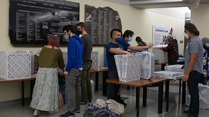 UC Davis Engineering Students Compete to Build Corsi-Rosenthal Air Purifiers