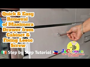🟠 How to Remove IKEA MAXIMERA Drawer from Cabinet and Fixing the Loose Srew 😍 JnC Corner