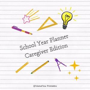 School Year Planner for Caregivers – Printable PDF for Kids’ Schedules, Goals, Appointments & More - Etsy