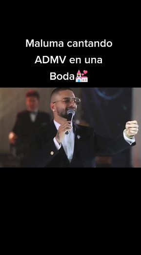 Maluma Cantando ADMV en una Boda