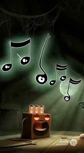 Cartoon Guitar and Amp: The Attic Jam Session