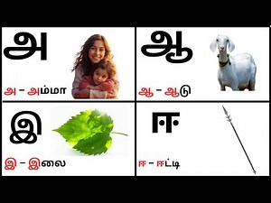 Tamil UyirEluthukkal | அ ஆ இ ஈ | உயிர் எழுத்துக்கள் | learn Tamil alphabets letters | Kids Learning