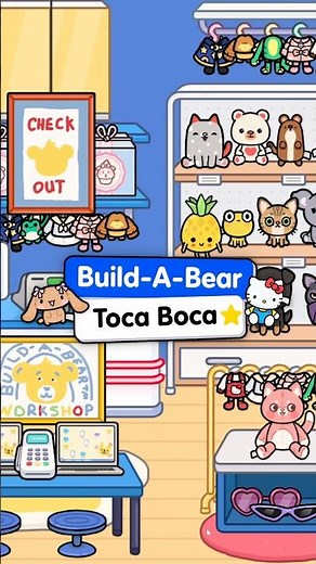 I built a Build-A-Bear workshop in Toca Life World! ⭐️ #buildabear #tocaboca #gaming #tocalifeworld