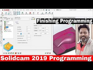 Solidcam 2019 Tutorial | Solidcam 2019 Finishing Tool path | Solidcam 2019 programming tutorial