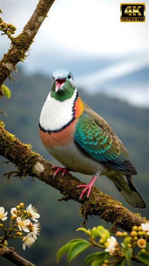 Bird Sound ASMR | This Columbidae Singing | 4K Close-Up Gentle Call
