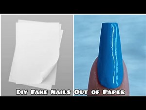 How to Make Fake Nails From Paper | Diy Fake Nails with Paper