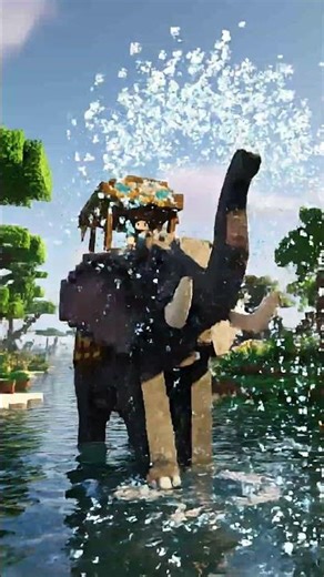 MinecraftKing Lion Animals #minecraft #elephant #mcpe #shorts #animals