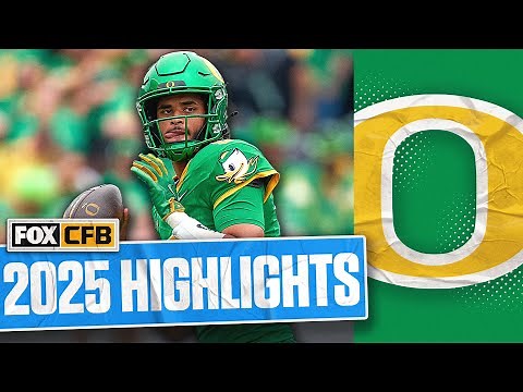 Dante Moore 2025 Oregon Ducks Season Highlights 🏈 FOX College Football