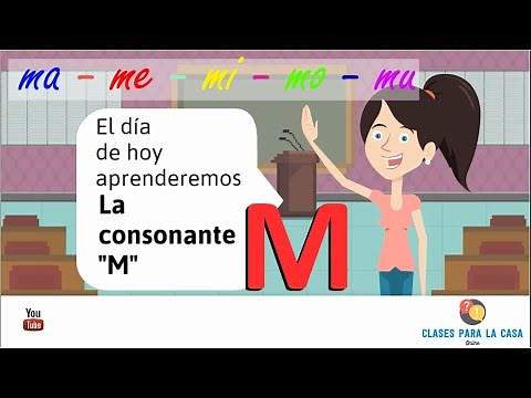 CONSONANTE M para niños 📚 Ma Me Mi Mo Mu Material educativo DIDACTICO - La letra M