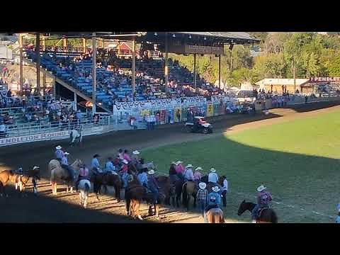 barrel racer crashes off horse