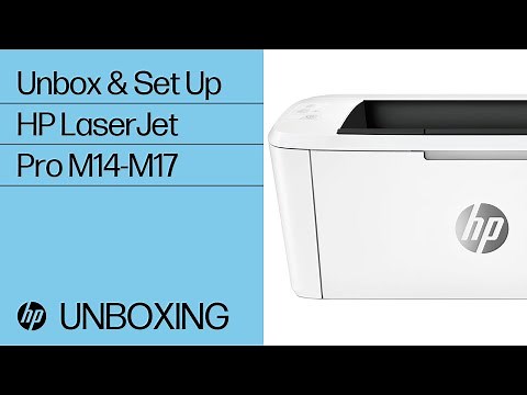 Unbox and Setup | HP LaserJet Pro M14-M17 Printers | HP