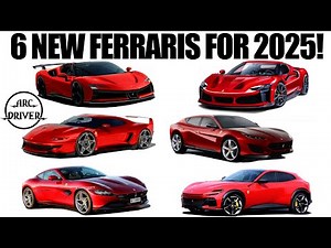 Ferrari Revealing 6 Cars in 2025! SP4, SF90 M, 296 VS, Roma MCA, F244, Purosangue H