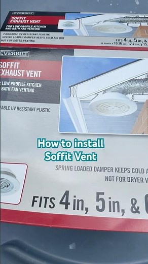 How to install Soffit Vent for Exhaust Fan. #assembly #contractor #work #construction #diy #bathroom