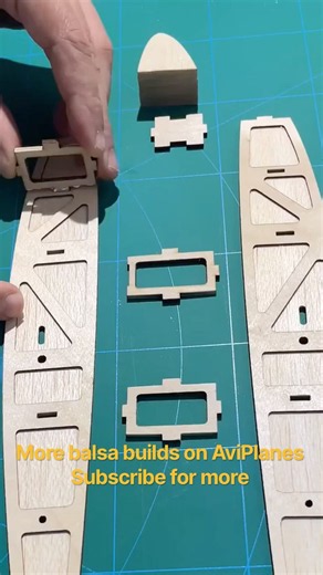 Laser-Cut Balsa Parts Coming Together