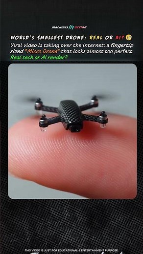 World's Smallest Drone: Real or AI? 🧐 #shorts