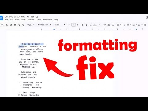 How to Fix Google Docs Formatting Issues | Adjust Layout & Spacing | 2025