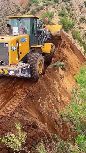 Epic Road Construction in Steep Mountain Terrain