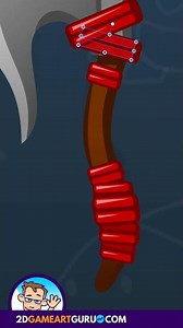 Affinity Designer Timelapse - Game Art Creation - Design a Battle Ax - #short