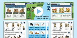 Year 3 Diving into Mastery: Step 6 Add and Subtract Mass Teaching Pack