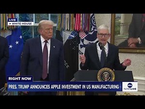 Tim Cook announces additional $100 billion investment in domestic manufacturing for Apple