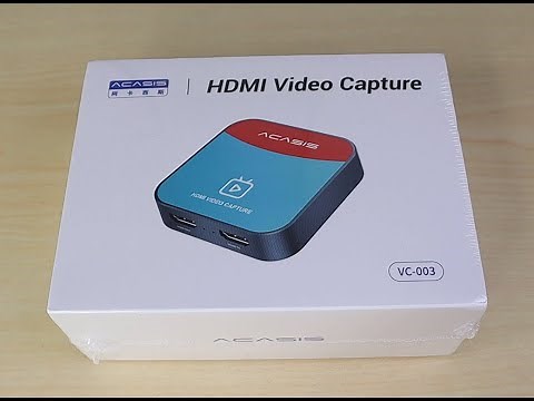 ACASIS capture card VC-003 how to setup through OBS for Nintendo switch recording