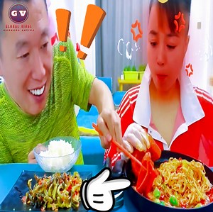 Is it possible for him to take on the meat challenge | Global Viral