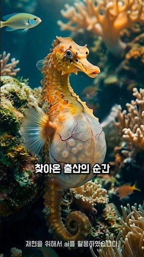 해마 수컷의 충격적인 출산 과정!
