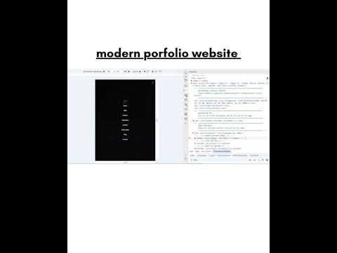 Modern portfolio website || how to create a portfolio website || portfolio website kaise bnaye