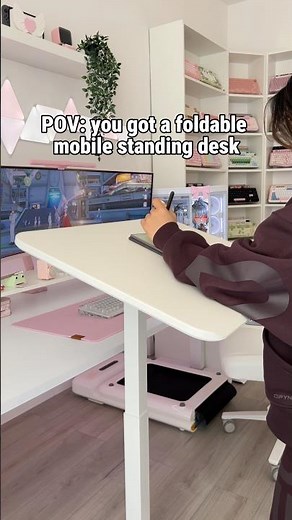 POV: you got a foldable mobile standing desk ✨ MUSSO AnyDesk D7 #standingdesk #desksetup #mussod7